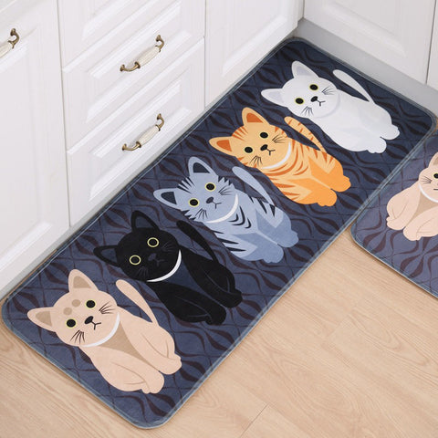 Russian Blue Cat Floor Mat Personalize Anti-Slip Pet Door Mat