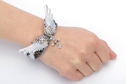 Serena Rose Gold Angel Wing Bracelet | Lucy Bradshaw Jewellery